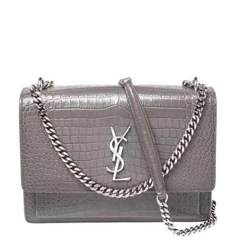 ysl sunset bag replica|ysl sunset bag croc grey.